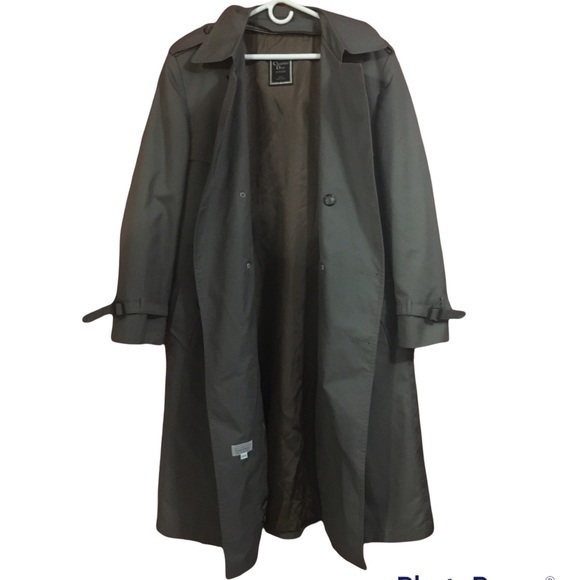 CHRISTIAN DIOR Men's Dark Academia Trench Coat Jacket 44R 44 - Picture 6 of 16